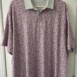 Walter Hagen Men's Red Patterned Shirt